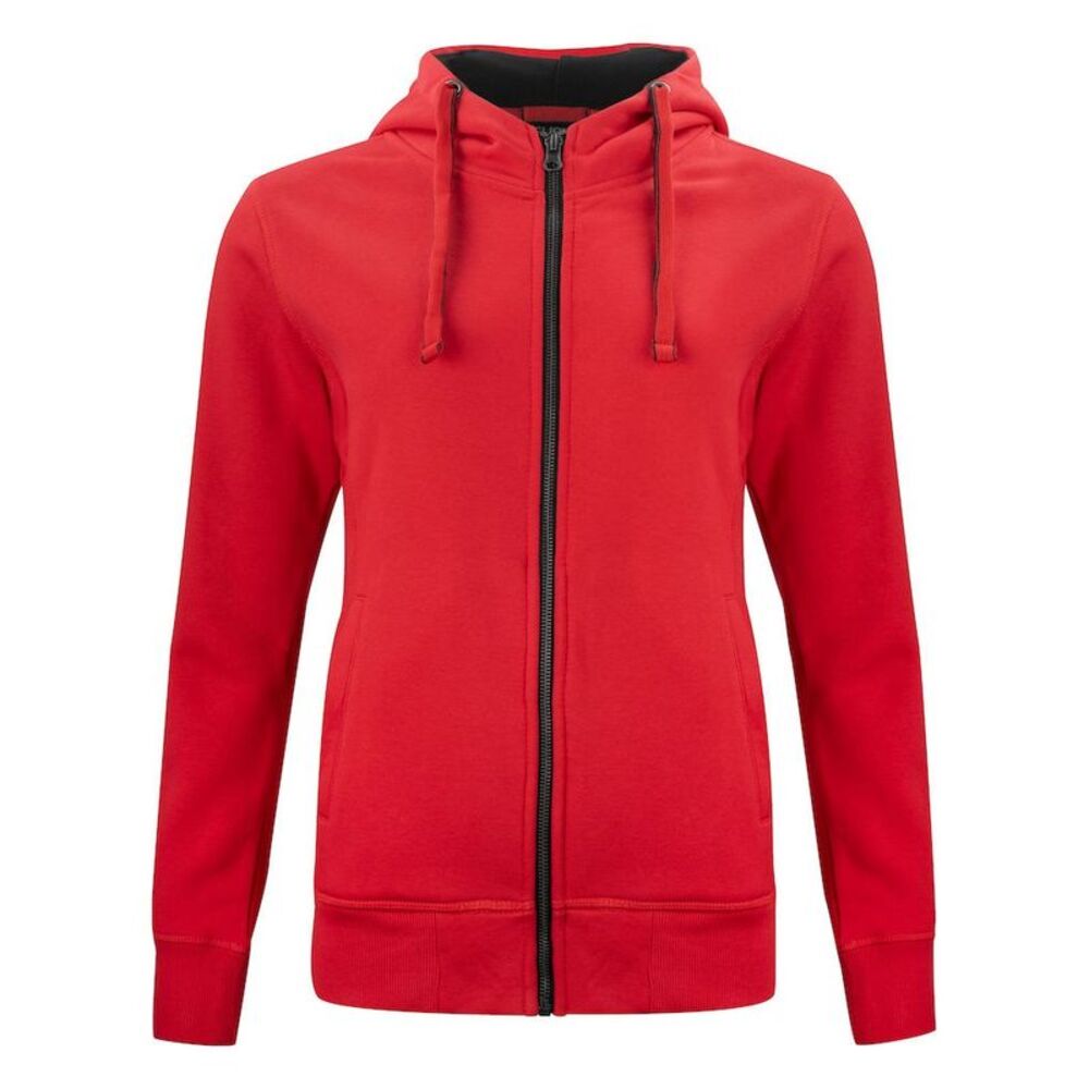 Clique Womens/Ladies Classic Full Zip Hoodie / Red